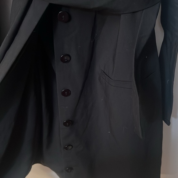 Zara black dress/coat button down size S lightweight - Picture 7 of 13